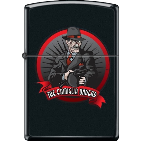 Zippo 2024 Zippo Custom Black Matte Zombie Mobster ZIP-218CI018448